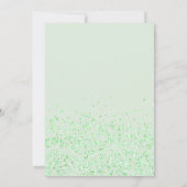 Carte De Remerciements Sage Green Thank You Heart Confetti Script (Dos)