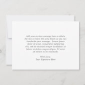 Carte De Remerciements Sage Greenery Rose Floral Dusty Rose Mariage (Dos)