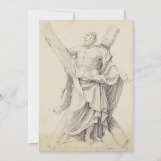 Carte De Remerciements Saint André l'Apôtre Premier‑Appelé Disciple (Devant)
