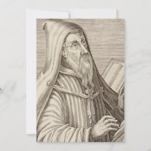 Carte De Remerciements Saint Augustin d'Hippone Docteur de l'Église