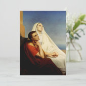 Carte De Remerciements Saint Augustin et Saint Monica (Debout devant)