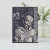 Carte De Remerciements Saint Bernard de Clairvaux (Debout devant)