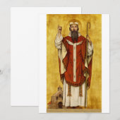 Carte De Remerciements Saint Boniface par Albrecht de Vriendt (Devant / Derrière)