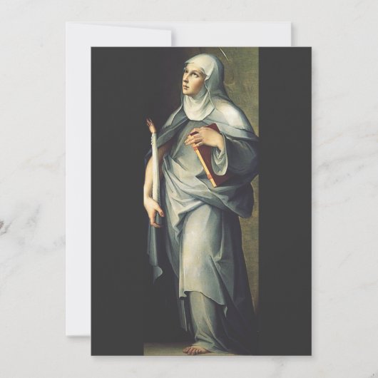 Carte De Remerciements Saint Bridget de Suède (Devant)