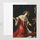 Carte De Remerciements Saint Casimir Jagiellon (Devant / Derrière)