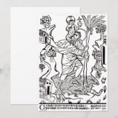 Carte De Remerciements Saint Christopher (Devant / Derrière)