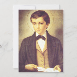 Carte De Remerciements Saint Dominic Savio étudiant de John Bosco