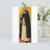 Carte De Remerciements Saint Dominique par Carlo Crivelli (Debout devant)