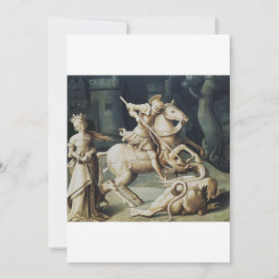 Carte De Remerciements Saint Georges et le Dragon Grand Martyr