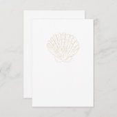 Carte De Remerciements Saint-Jacques beige (Devant / Derrière)