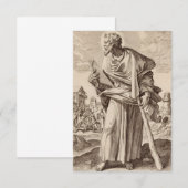 Carte De Remerciements Saint Jacques, fils d'Alphée (Devant / Derrière)