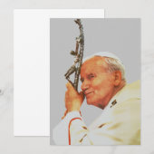 Carte De Remerciements Saint-Jean-Paul II (Devant / Derrière)