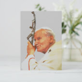 Carte De Remerciements Saint-Jean-Paul II (Debout devant)