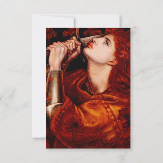 Carte De Remerciements Saint Joan of Arc Holy Card