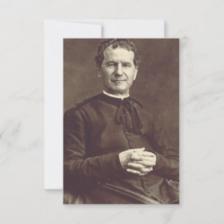 Carte De Remerciements Saint John Bosco Teacher of Charity Holy Card
