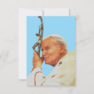 Carte De Remerciements Saint John Paul II Witness to Hope Holy Card