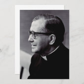 Carte De Remerciements Saint Josemaria Escriva (Devant / Derrière)