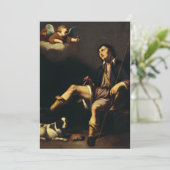 Carte De Remerciements Saint Roch et l'Ange par Guy François (Debout devant)