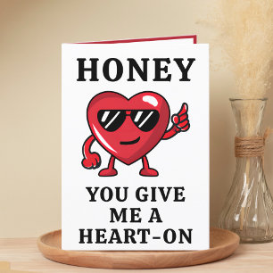 Carte De Remerciements Saint Valentin Coeur coquin drôle Joyeux Anniversa