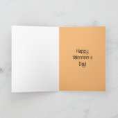 Carte De Remerciements Saint Valentin de Cactus (Intérieur)