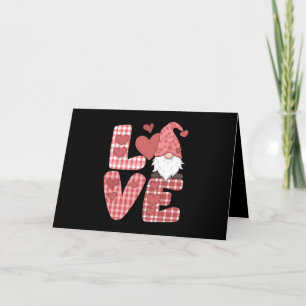 Carte De Remerciements Saint-Valentin Gnome Mignon Cœur d'Amour