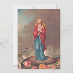 Carte De Remerciements Sainte Christine de Bolsena patronne des marins