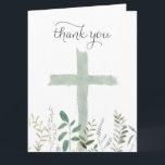 Carte De Remerciements Sainte Croix<br><div class="desc">Carte de remerciements de verdure de la Sainte-Croix</div>