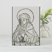 Carte De Remerciements Sainte Monique mère d'Augustin d'Hippone (Debout devant)