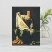 Carte De Remerciements Sainte Véronique par Bernardo Strozzi (Debout devant)