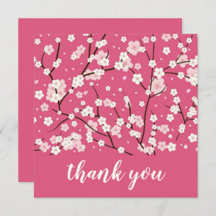 Carte de remerciements: SAKURA CHERRY BLOSSOMS