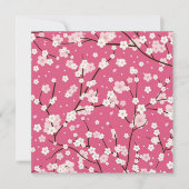 Carte de remerciements: SAKURA CHERRY BLOSSOMS (Devant)