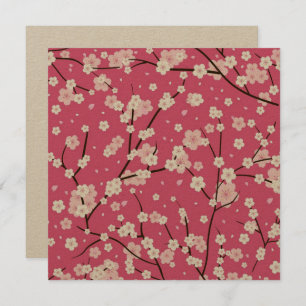 Carte de remerciements: SAKURA CHERRY BLOSSOMS
