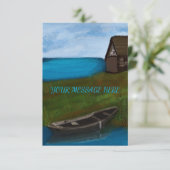 CARTE DE REMERCIEMENTS SALLE DE BATEAU D'ARRIÈRE (Debout devant)