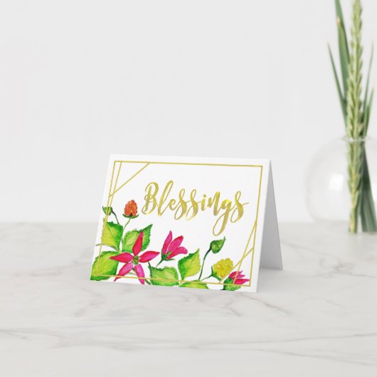 Carte De Remerciements Salmonberry Blessings Card (Devant)