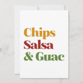 Carte De Remerciements Salsa Chips Et Guac (Devant)