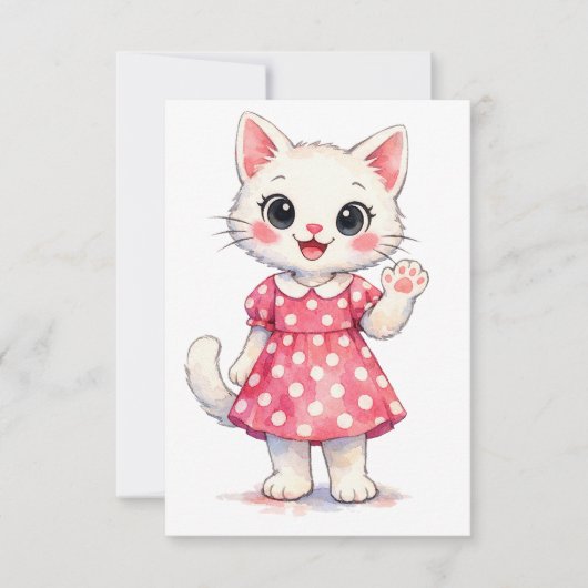 Carte De Remerciements Salut Kitty! (Devant)
