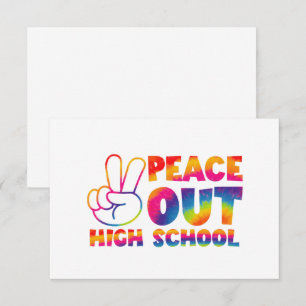 Carte De Remerciements Salut les ados Tie Dye Dernier jour d'école