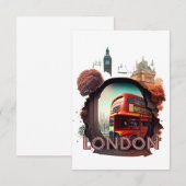 Carte De Remerciements salut london (Devant / Derrière)