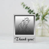 Carte De Remerciements Salutation Basset Hound Hound (Debout devant)