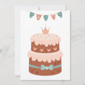 Carte De Remerciements Salutations d'anniversaire de Dinosaur (Dos)