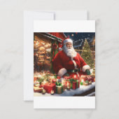 Carte De Remerciements Salutations de Yuletide (Dos)