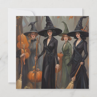 Carte De Remerciements Salutations d'Halloween de votre Coven de sorcière
