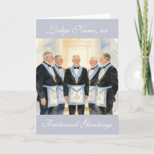 Carte De Remerciements Salutations Fraternelles Fête d'anniversaire Franc