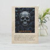Carte De Remerciements Samhain Greeting Card (Debout devant)