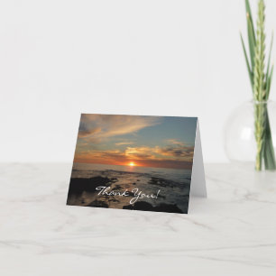 Carte De Remerciements San Diego Sunset II California Seascape