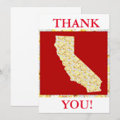 CARTE DE REMERCIEMENTS SAN FRANCISCO (Devant / Derrière)