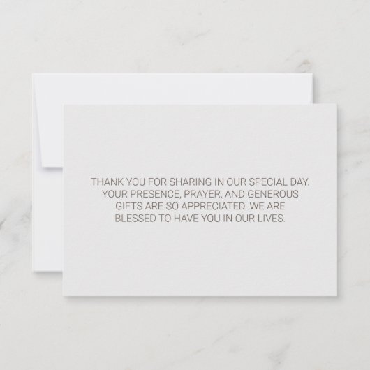 Carte De Remerciements Sand Beach (Dos)