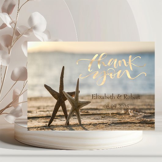 Carte De Remerciements Sand Beach