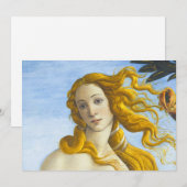 Carte De Remerciements Sandro Botticelli - Naissance de Vénus Gros plan (Devant / Derrière)