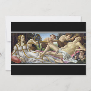 Carte De Remerciements Sandro Botticelli - Vénus et Mars